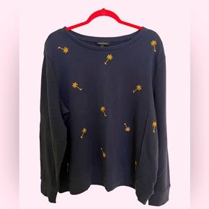 Banana Republic palm tree 🌴 sweater XL